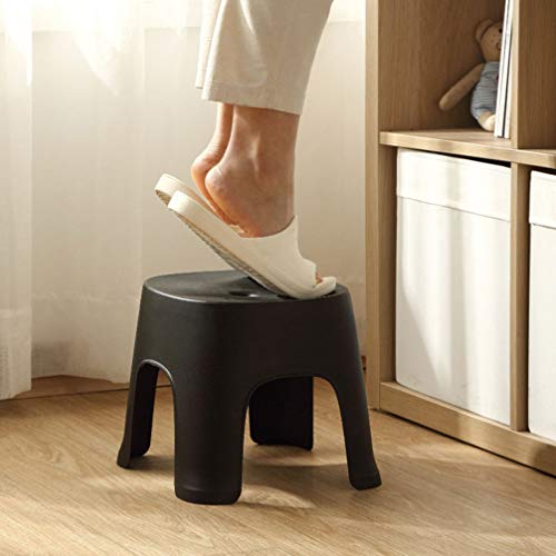 Ushobe One-Step Stool Lightweight Step Stool Plastic Bathroom Stools Anti-Slip Low Stool Strong Bearing Stool Kindergarten Learning Stool For Home Office Garage #TOP6