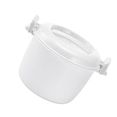 JECOMPRIS Microwave Rice Cooker Small Multifunctional Insulated Lunch Box for Cooking Rice Vegetables and Pasta Microwave Grade Cookware