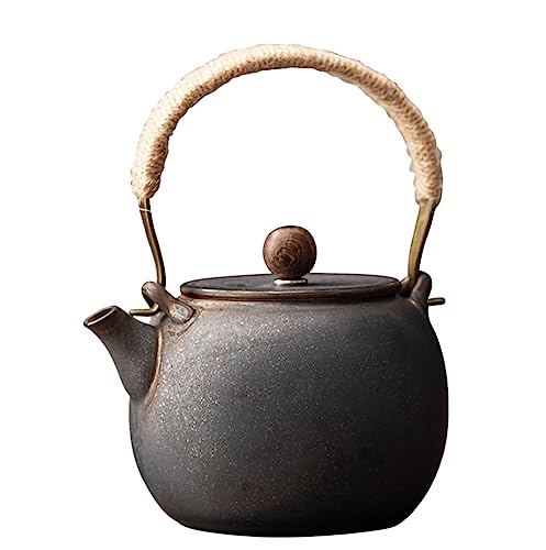 Théière chinoise traditionnelle en céramique noire pour infusion à la maison