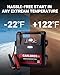 CARLBROS CB40 Heavy Duty Jump Starter, 40S Fast Recharge, 18000A 12/24 Volt Battery Jump Pack for Gas & Diesel Engines Up to 32L, LiFePO4 Commercial Battery Jumper Box for Truck