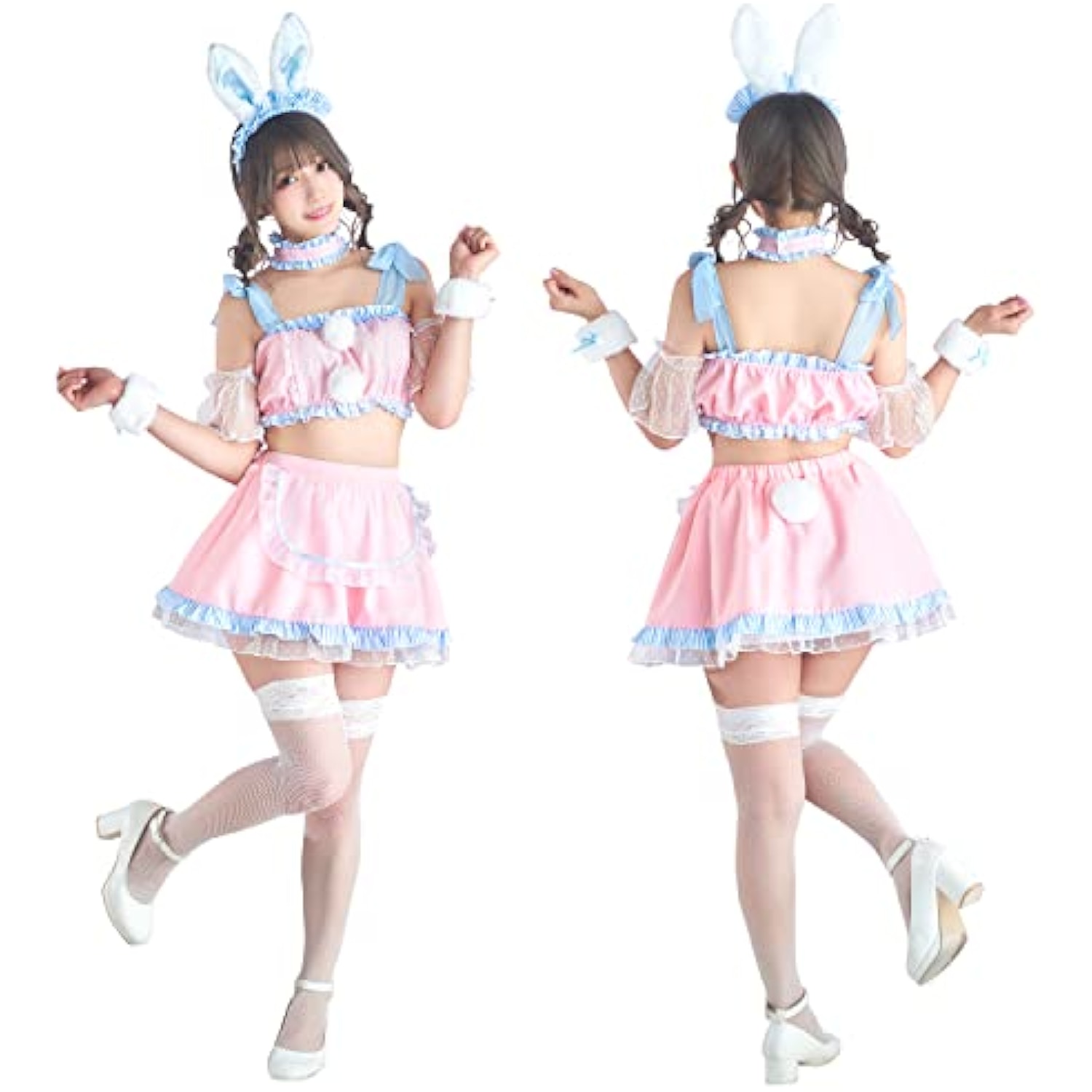 クリアストーン(Clearstone) キャンディバニー コスプレ ハロウィン ポンポンメイド レディース ピンク 詳細画像4