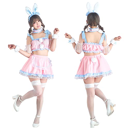 クリアストーン(Clearstone) キャンディバニー コスプレ ハロウィン ポンポンメイド レディース ピンク - 画像4