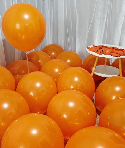 Image of 90 Pack Orange Balloons 18 inch Orange Latex Party big Balloon Bulk for Various Party Events Decorations