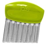 Joie Crinkle Cutter Knife, Wavy Slicer for Potatoes, Vegetables and Fruits, Great for Kids First Cutting Tool, Fun Kitchen Gadget, Stainless Steel, BPA-Free, Colors May Vary