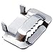 SexyRobot Ear Buckle Stainless Steel, Ear-Lokt buckles for 1/2" Width banding, Pipe Clamp, Wing Seal for strapping, 100 PCS per bag