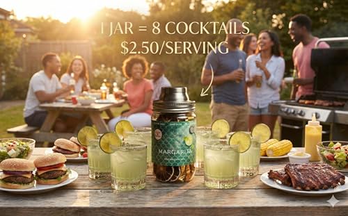Liquid Zero Mojito Instant Cocktail Drink Mix – Zero Sugar – Bar-Quality – Just Add Rum – 8-Serving Shaker Jar