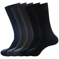 5 Pairs (2 Black, 2 Dark Grey, Navy)