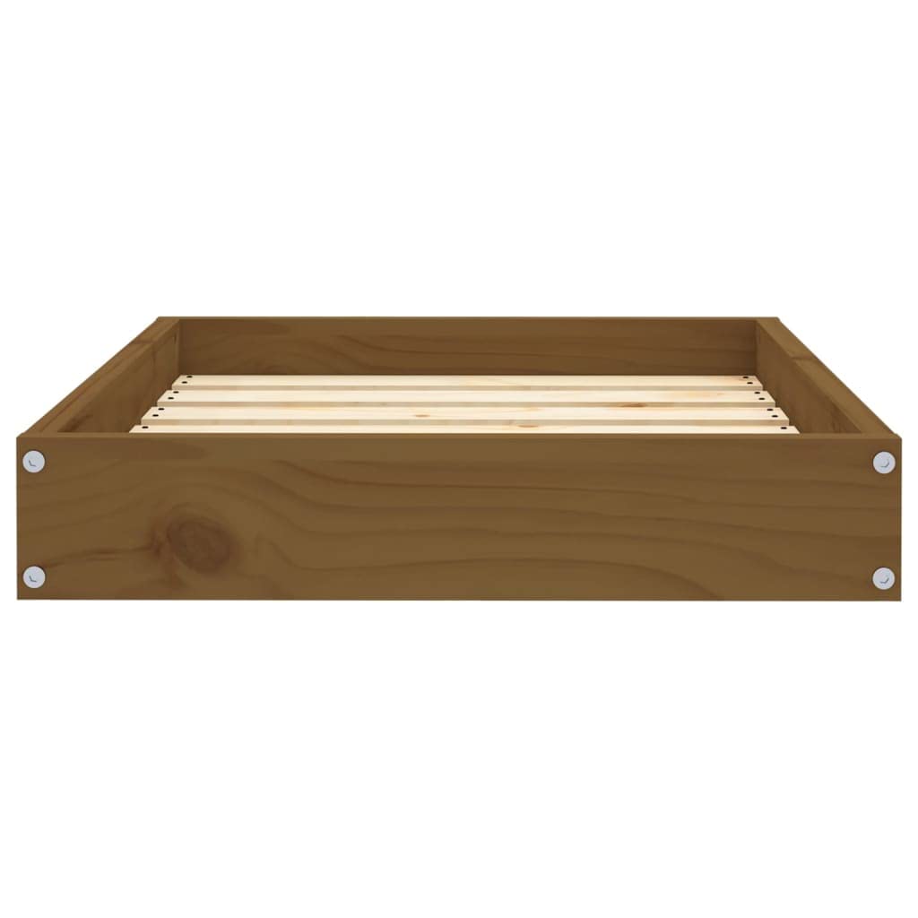 Mangloder - Cuccia per cani in legno di pino massiccio, 61,5 x 49 x 9 cm, rettangolare, per interni, esterni, viaggi e gabbia, stabile per cuccioli, marrone miele