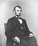 Stampa facile da incorniciare: questa foto Abraham Lincoln è un'ottima idea di decorazione per qualsiasi casa, ufficio o classe. Disponibile in diverse dimensioni e opzioni di carta.