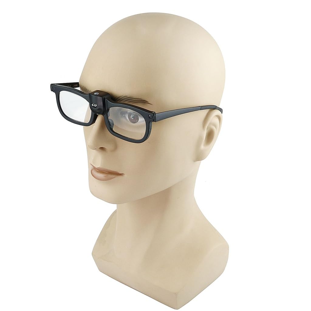 Gafas Estilo Lupa For Leer Periódicos con 2 Luces LED Y De Lectura 200 Grados