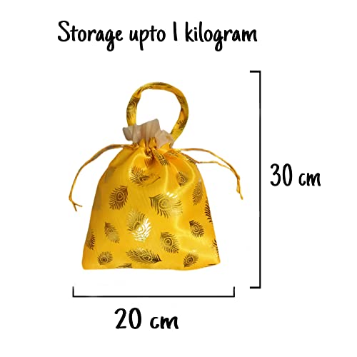 Image of VIG Enterprises Silky And Shiny Potli Batwa Bags /Thamboolam Bags For Wedding Party Return Gifts Party Gifts For Guest-