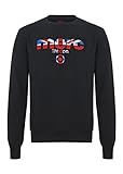 Merc of London 1814202 - Sudadera, con manga larga para hombre, color Negro, talla XL
