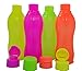 Tupperware Eco Sports Water Bottle Flip Top 500ml 4pcs