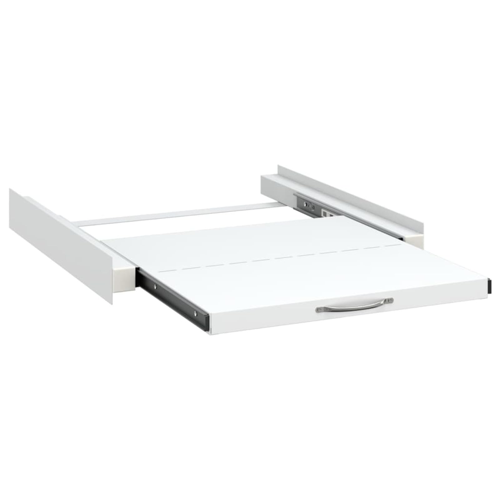 Kit de Apilamiento para Lavadora y Secadora - Adecuado para Varios Modelos, Acero, Blanco, 60x60x8 cm, Capacidad Máxima 80 kg