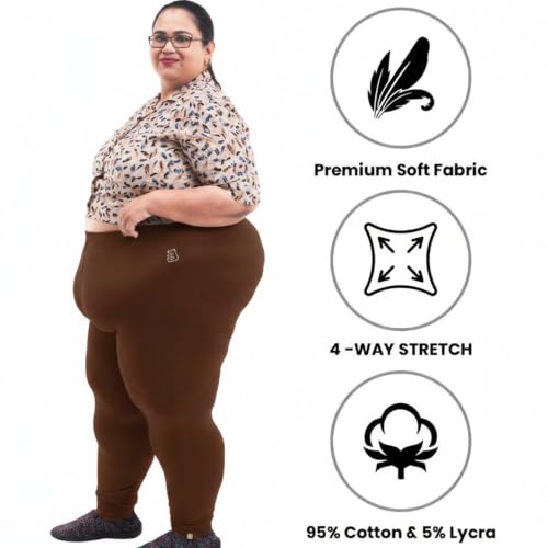 Image of BIGTEES Cotton Leggings for Women Full Length | Stretchable, Soft & Comfortable Pants for Women