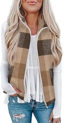 Rapbin Women Casual Vest – Full-Zip Sleeveless Outdoor Jacket with Pockets – Holiday‑Ready Vest Top