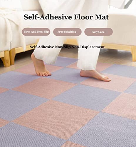 9/18/24Pcs Square Carpet Floor Tiles Self-Adhesive 12"X12" Peel And Stick Seamless Floor Mat Washable Mat Repeated Use For Flooring Home Decoration (Size:30X30Cm（9Pcs）,Color:dark Gray) #TOP1