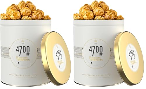 Image of 4700BC Gourmet Popcorn, Butter Toffee Caramel, Tin, 125g (Pack of 2)