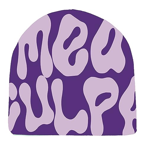 Elnuqok Women Beanie Hat Beanie Wireless Winter Knit Skull Cap Winter Hat Warm Knitted Cap Purple Purple, Purple Purple, One size