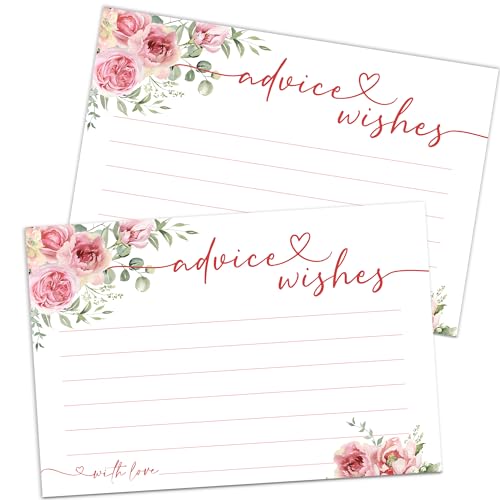 Cartes de conseils fête prénatale anniversaire rose livre d'or créatif A02
