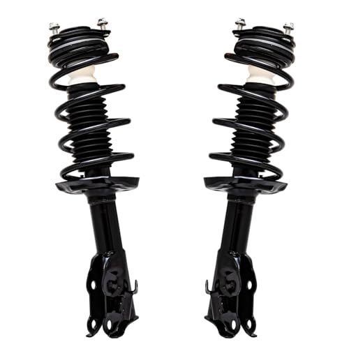 Image of Detroit Axle - 1.8L Front 6pc Struts Kit for 06-11 Honda Civic, 2 Struts & Coil Spring 2 Sway Bar Links 2 Outer Tie Rod Ends 2006 2007 2008 2009 2010 2011 Replacement Suspension
