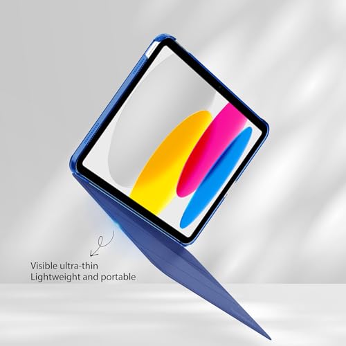 EasyAcc Case for iPad (A16) 11th/10th Generation 2025/2022 11/10.9 inch, Slim Hard Protective Cover for iPad 11/10 Gen, Models A3354/A3355/A3356/A2696/A2757/A2777/A3162, Dark Blue - Image 5