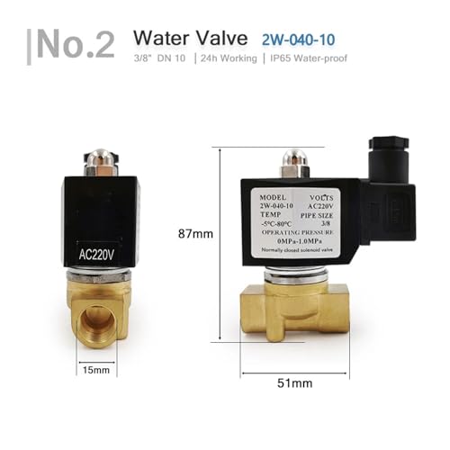 Électrovanne eau de jardin DN10 220V pour arrosage automatique - 5