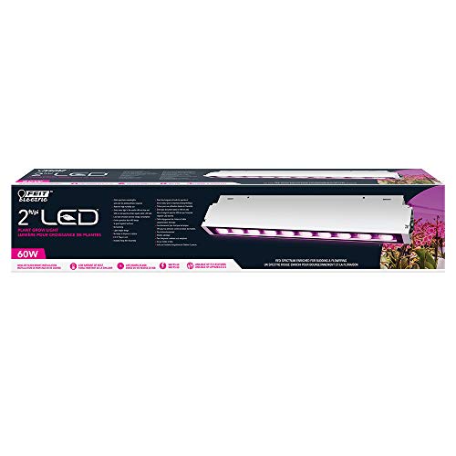 Feit Electric 24 Inch 60 Watt Full Spectrum Led Plant Grow Light, Red-Spectrum Enriched For Budding And Flowering, 2 Foot Long #TOP1