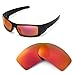 Walleva Replacement Lenses for Oakley Gascan Sunglasses - Multiple Options Available (Fire Red Mirror Coated - Polarized)