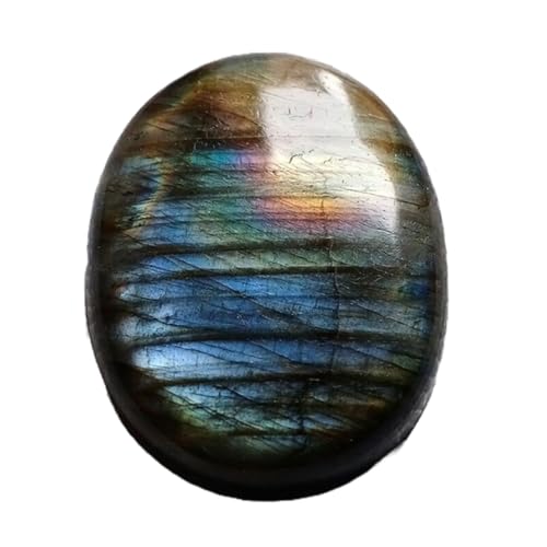 Pierre gemme de Labradorite naturelle cabochon ovale authentique taillée pour la bijouterie