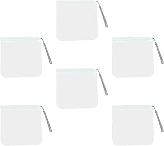 Uqezagpa Paquete de 6 bolsas de almacenamiento impermeables transparentes para accesorios de viaje, impermeables y ahorran espacio