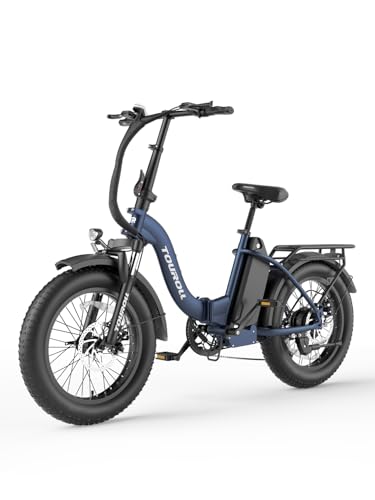 Touroll Klapprad E Bike, 20 * 4 Zoll Elektrofahrräder mit 48v 15Ah Akku, 25km/h, Reichweite bis zu 120-150km, 250W 55N.M Motor E-Bike mit 7-Gang, LCD-Display, Elektrofahrrad für Herren Damen Touroll Klapprad E Bike, 20 * 4 Zoll Elektrofahrräder mit 48v 15Ah Akku, 25km/h, Reichweite bis zu 120-150km, 250W 55N.M Motor E-Bike mit 7-Gang, LCD-Display, Elektrofahrrad für Herren Damen