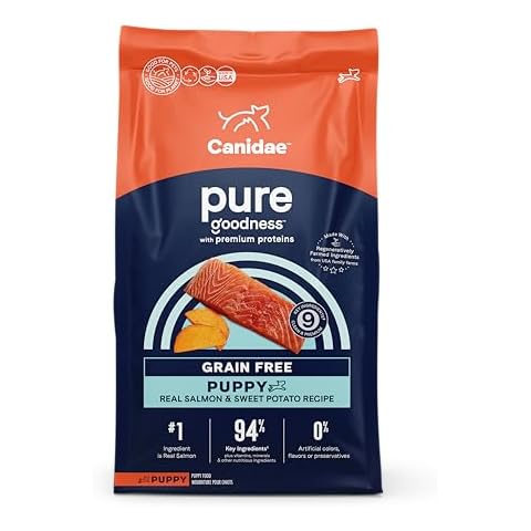 Canidae Pure Grain Free Dry Puppy Food, Real Salmon & Sweet Potato, 4 lbs. Cover