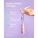 Vantamo Personal Alarm for Self Defense with Low Battery Notice, Strobe Light & Extra Loud 130 dB Double Speakers Safety Keychain Set for Women, Rechargeable Panic Button for Womens Self Defense - Image 4