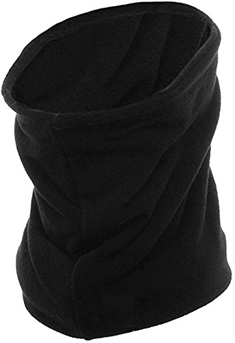 Army Universe ARMYU Black Thick Micro Fleece Long Warm Winter Heavyweight Double Layer Neck Warmer Gaiter 2-Pack3