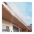Self Cleaning Window Rain Shelter,Polycarbonate Front Door Canopy Window Rain Shelter Cover Outdoor Awning,Front Door Canopy Window Awning Polycarbonate Solid Sheet (Size : 50 * 50cm/19.6 * 19.6in)