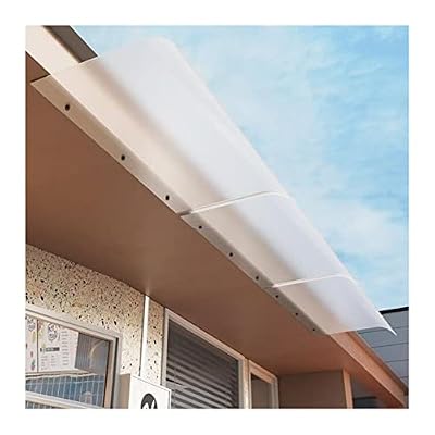 Self Cleaning Window Rain Shelter,Polycarbonate Front Door Canopy Window Rain Shelter Cover Outdoor Awning,Front Door Canopy Window Awning Polycarbonate Solid Sheet (Size : 50 * 50cm/19.6 * 19.6in)