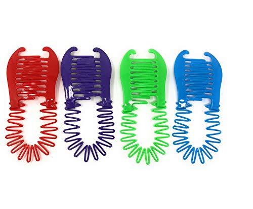 4 pcs NEW VINTAGE LARGE COMB BANANA CLIP HAIR RISER CLAW(4Color)