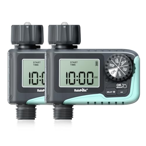 RAINPOINT Programmable Garden Hose Timer, 2 Pack
