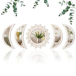 5 Pieces Moon Phase Mirror...