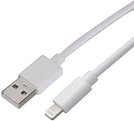 [3 Pack] 1ft / 8 Pin Zakix(TM) USB Charge & Sync Cable for for iPhone 8/8 Plus, 7/7 Plus, iPhone, iPod and iPad (White)