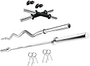 Bodyfit Weight Plates 50Kg,5Ft, Rod, 3 Ft Curl Rod, 2xD Rods Exercise Gym Set Home Gym Dumbbell Set (Multicolour) gallery image