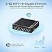 Sharevdi Micro Firewall Appliance, Fanless Mini PC Intel N3700 4Cores/4Threads, 6X Intel 2.5 GbE i226-V LAN, AES-NI, DDR3 8GB SSD 128GB Router Network Security USB3.0/VGA/HD/Wi-Fi