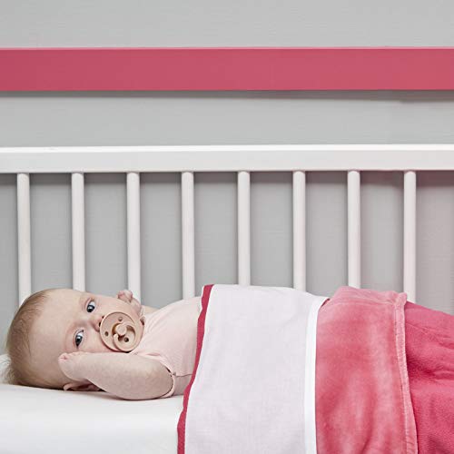 Meyco 413033 Bettlaken mit Biese BRIGHT PINK, 75x100 cm - Image 5