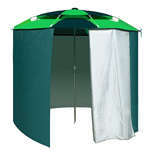 T-XYD Paraguas de Pesca, Paraguas para Tiendas de campaña, 2.2 Metros 2.4 Metros Paraguas de Lluvia con Filtro Solar portátil Paraguas Plegable,M(2.4m)