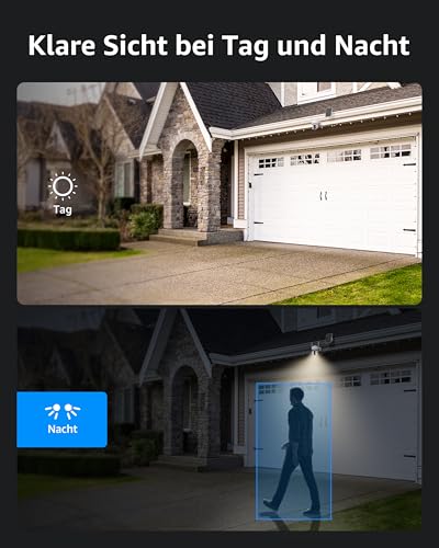 ANNKE Überwachungskamera Aussen Set mit 4CH 7 Monitor, 2X 4MP PT Überwachungskamera Aussen Akku Solar, 270° Schwenken, 90° Neigen, 2 Wege Audio, Farbnachtsicht, Personenerkennung, 64GB SD Karte