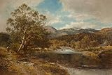 WYKUJMYTO Paisaje Lienzo Decorativo Lienzo Imagen Carteles Impresión en Llygwy North Wales por Benjamin Williams Leader para Decoración de Paredes 60x90cm