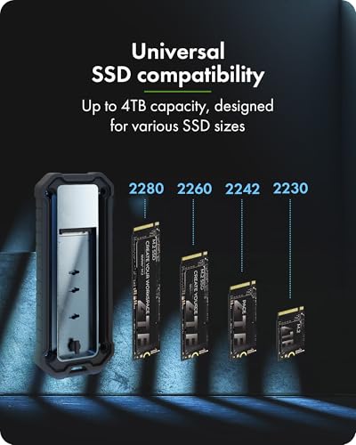 Caja externa ICY BOX para discos M.2 NVMe y SATA SSD miniatura 6
