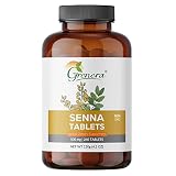 Grenera Senna Tablets 240 nos, Made with Senna Leaf Powder, Vegan, Kosher Certified, Laxative