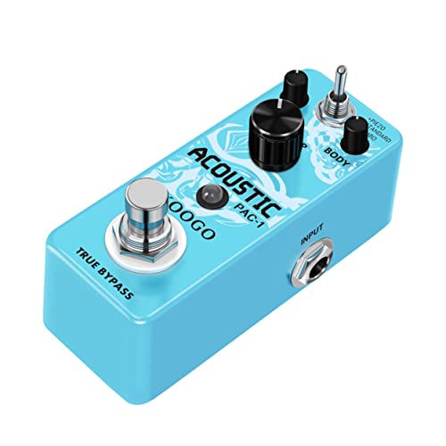 Koogo Guitar Acoustic Pedal Analog Acoustic Guitar Simulator Pedal For Electric Guitar #TOP7